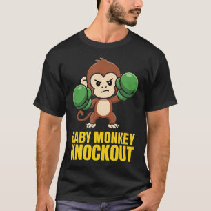 Baby-Affe-K.O.-Lustiges-Kawaii-Boxen T-Shirt