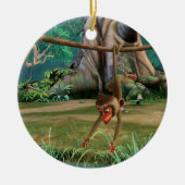 Baby-Affe Keramikornament (Vorne)