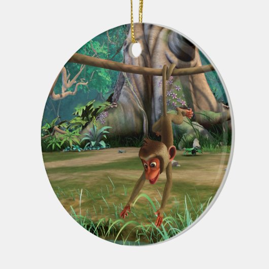 Baby-Affe Keramikornament (Links)