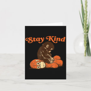 Baby-Affe Punch Stay Kind Plüschspielzeug süß tren Karte