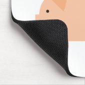Baby-Affe-Reiten auf einem Schwein Mousepad (Ecke)