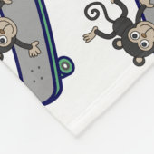 Baby Affe-ReitSkateboards Fleecedecke (Ecke)