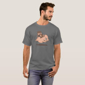 Baby-Affe (rückwärts gehend auf ein Schwein) T-Shirt (Vorne ganz)