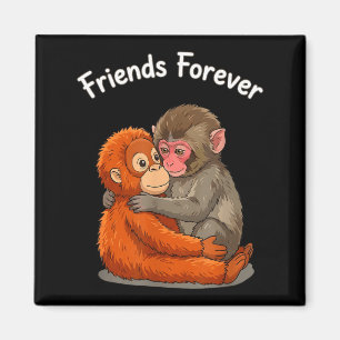 Baby-Affe schlägt & Orang-Utan-Freunde für immer Magnet