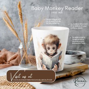 Baby-Affen-Leser-Latte-Mug Milchtasse