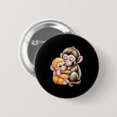Baby-Affen-Schlag  Button (Vorne & Hinten)