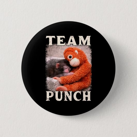 Baby-Affen-Schlag-Meme-Team-Schlag-Trend-Meme Button (Vorderseite)