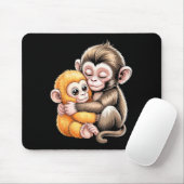 Baby-Affen-Schlag Mousepad (Mit Mouse)
