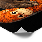 Baby-Affen-Schlag  Poster (Ecke)