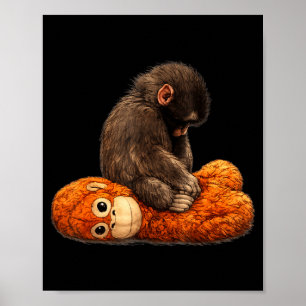 Baby-Affen-Schlag Poster