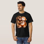 Baby-Affen-Schlag-Team-Schlag T-Shirt (Vorne ganz)