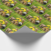 Baby African Animals With a Big Number Two Geschenkpapier (Ecke)