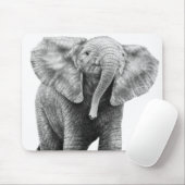 Baby-afrikanischer Elefant Mousepad (Mit Mouse)