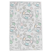 Baby Ahoy Nautical Baby Geschenktasche