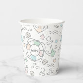 Baby Ahoy Paper Cups Pappbecher (Rückseite)