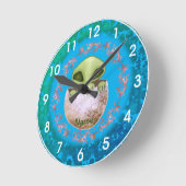 Baby Alien Clock Runde Wanduhr (Winkel)