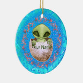 Baby Alien individuelle Name Ornament (Rechts)