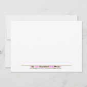 BABY All Star Baseball Champ Baby Dusche einladen Einladung (Rückseite)