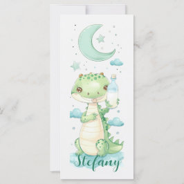 Baby Alligator Personalisiertes Lesezeichen Karte