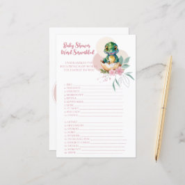 Baby Alligator schlägt Blumenwort-Spiel