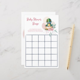 Baby Alligator schlägt florales Bingo-Spiel