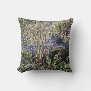Baby-Alligator-Wildlife-Sumpf-Naturfotografie Kissen