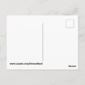 Baby Alpaca und Mutter im Feld Postkarte (Rückseite)