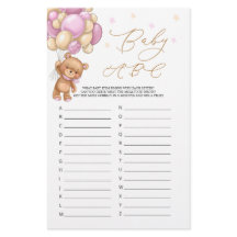 Baby Alphabet ABC Game Teddy Bear Baby Dusche