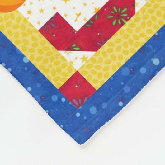 Baby Alphabet Quilt Design Fleecedecke (Ecke)