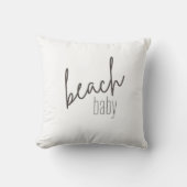 Baby am Strand. Kopfkissen Kissen (Vorderseite)