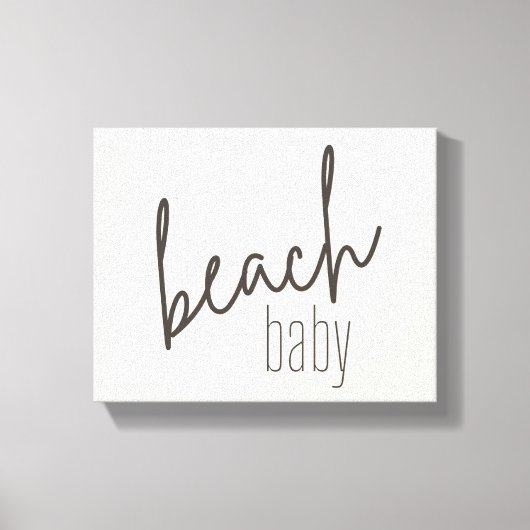 Baby am Strand. Leinwand (Vorderseite)