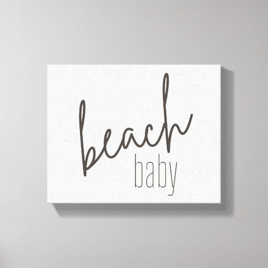 Baby am Strand. Leinwand (Vorderseite)