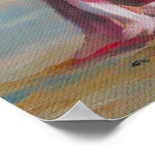 Baby am Strand Poster (Ecke)