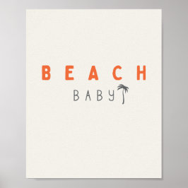 Baby am Strand. Poster & Prints