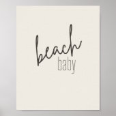 Baby am Strand. Poster & Prints (Vorne)