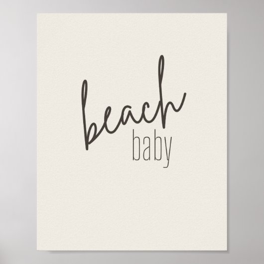Baby am Strand. Poster & Prints (Vorne)