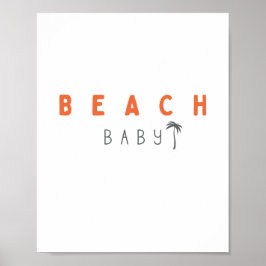 Baby am Strand. Poster & Prints