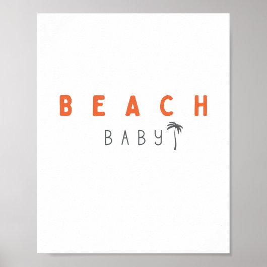 Baby am Strand. Poster & Prints (Vorne)