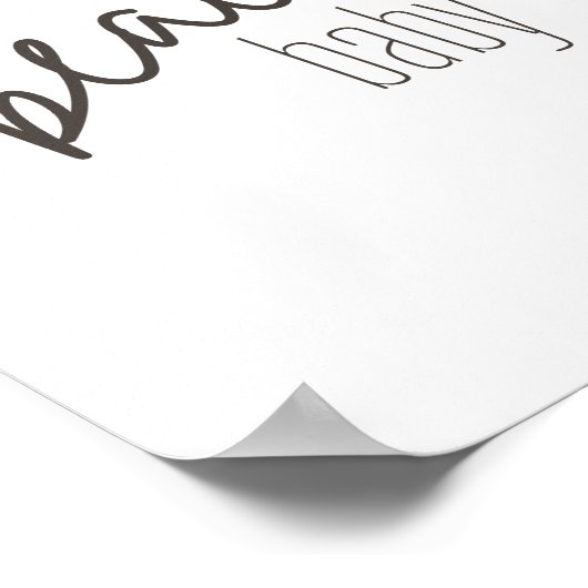 Baby am Strand. Poster & Prints (Ecke)