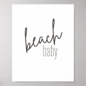 Baby am Strand. Poster & Prints (Vorne)