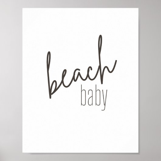 Baby am Strand. Poster & Prints (Vorne)