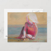 Baby am Strand Postkarte (Vorne/Hinten)