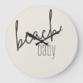 Baby am Strand. Uhr (Vorderseite)