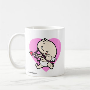 Baby-Amor, der Liebe-Tassen anstrebt Kaffeetasse