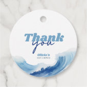 Baby an Board Baby Showdusche Vielen Dank Geschenkanhänger (Vorderseite)