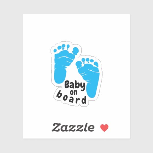 Baby an Bord Aufkleber (Blatt)