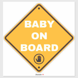 Baby an Bord Aufkleber im Auto