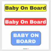 Baby an Bord - Auto Aufkleber (Blatt)