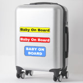 Baby an Bord - Auto Aufkleber (Koffer)