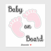 Baby an Bord Auto Decal Aufkleber (Blatt)
